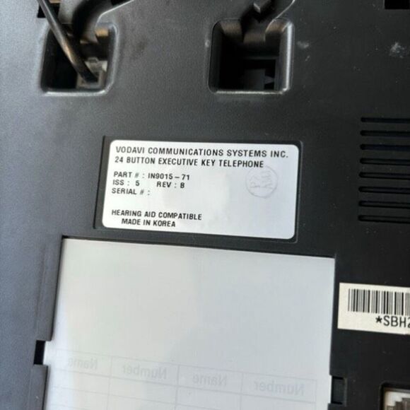 Vodavi Communications Systems 24 Button Executive Key Telephone *Parts* - Picture 7 of 7